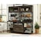 Sauder 14.06 in D X 38.5 in H, 66.14 in W X Engineered Wood, Metal, Glass 427852 - alternate 6